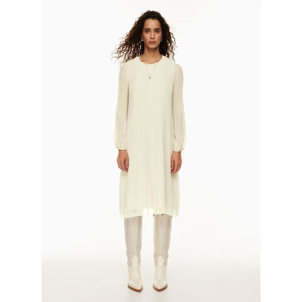 Aritzia Wilfred Daydreamer Light Birch Midi Dress NWT XS